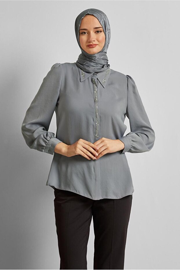 Stone Detail Bluz 45682