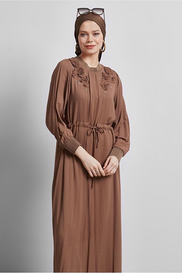 BELİ BAĞCIKLI ELBİSE 44710 - 1