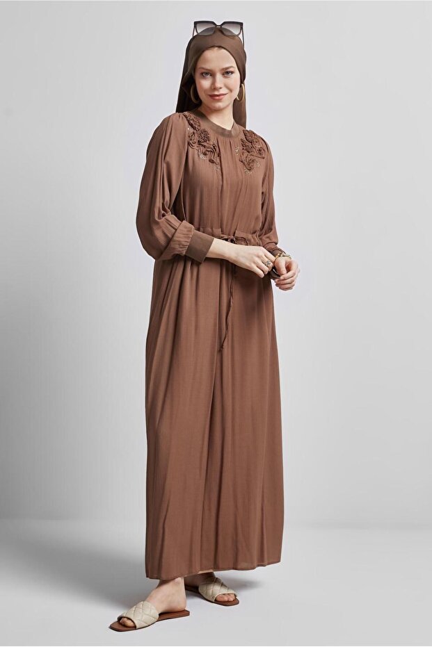 BELİ BAĞCIKLI ELBİSE 44710 - 2