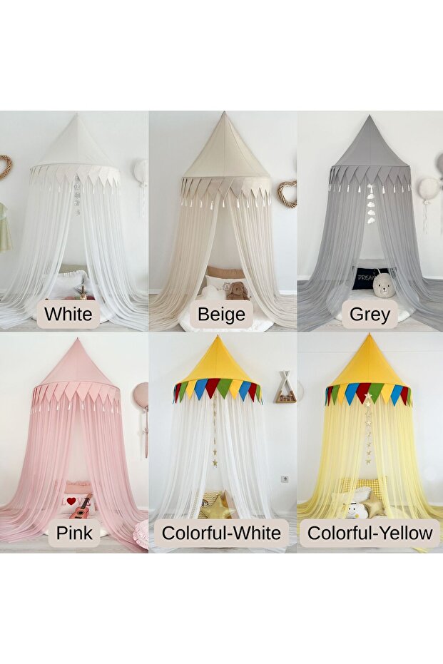 Renkli Tül Duvar Tentesi Plus Model - 9