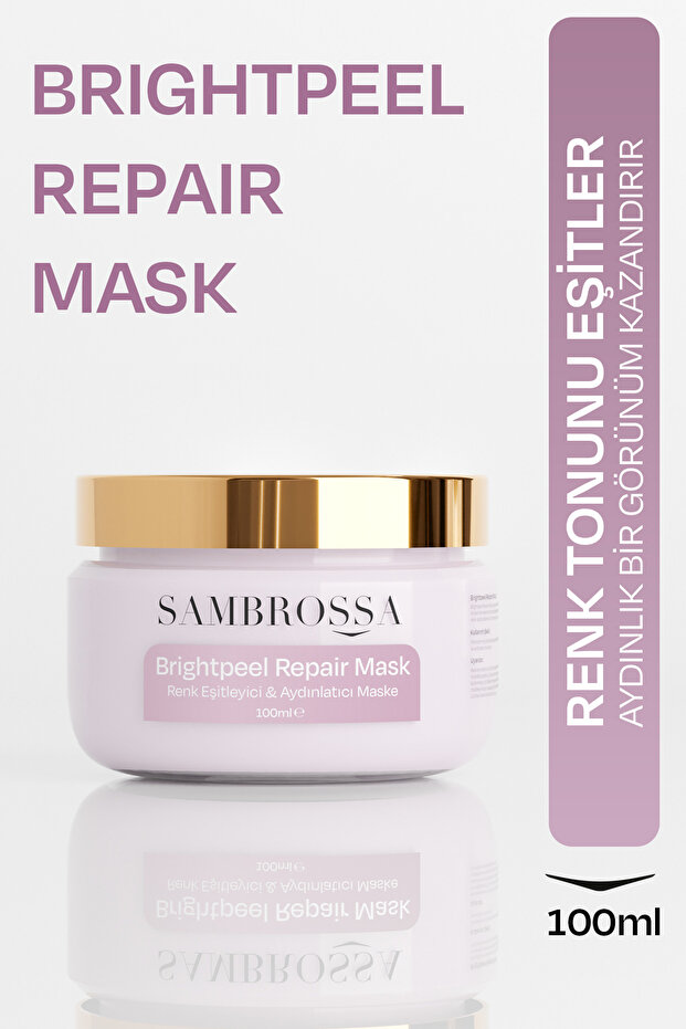 Sambrossa Brightpeel Repair Professional Mask 100ml – Renk Eşitleyici ve Aydınlatıcı Yüz Maskesi