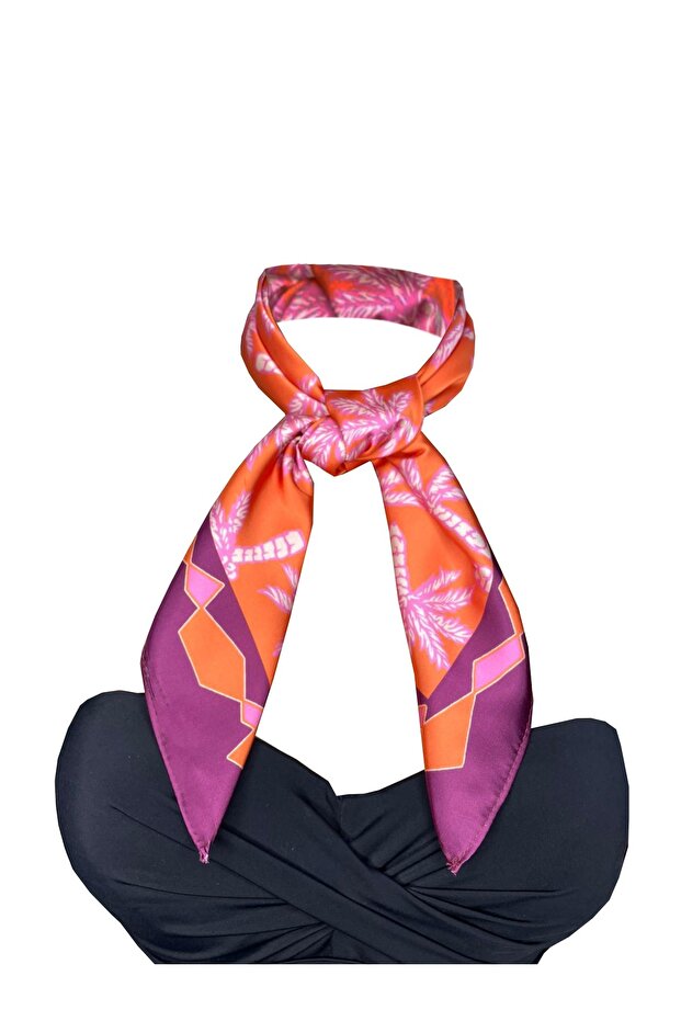 Eșarfă Nil Dragon Plum Palm - 1