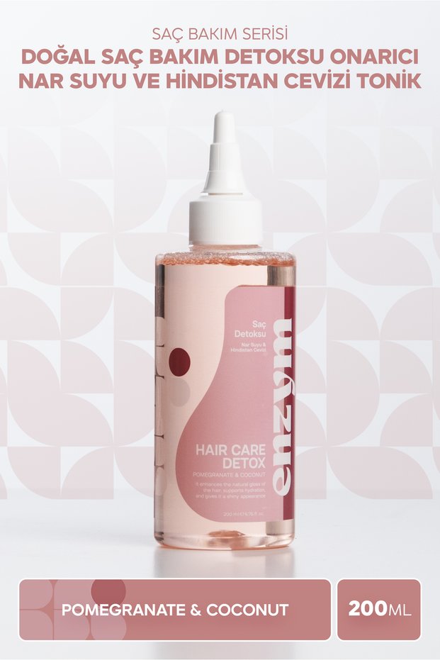 Natural Hair Care Detox Repairing Pomegranate Juice and Coconut Tonic 200 ml