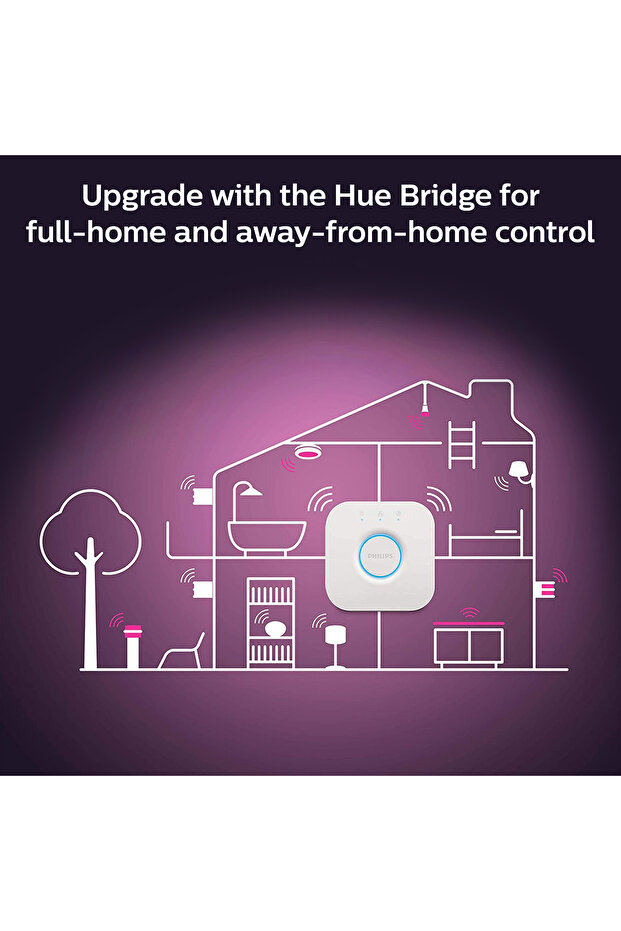 HueWCA 9-75W E27 1100 Lumen Renkli Akıllı Ampul A60 - 9