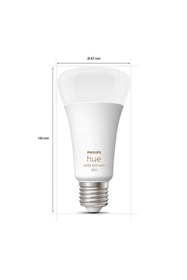 HueWCA 13.5-100W E27 1600 Lumen Renkli Akıllı Ampul A67 - 3