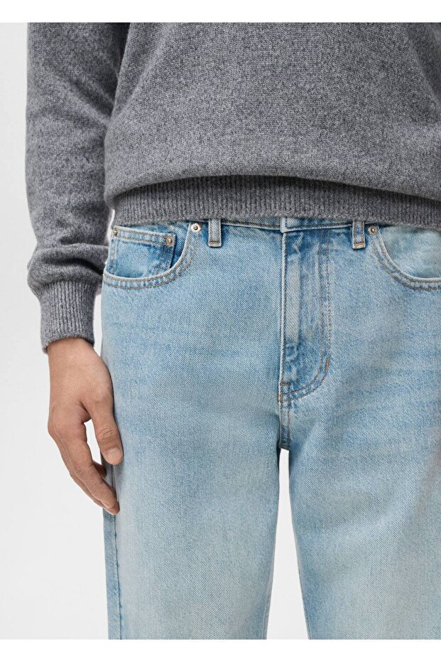 Regular kesim Bob jean pantolon - 7