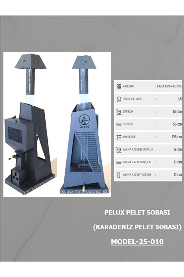 PELUX PELET SOBASI-KARADENİZ PELET SOBASI - 3