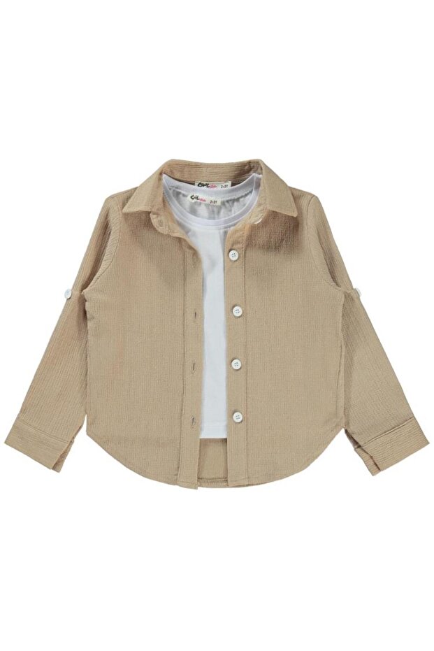 Bürümcük 2-5 Years Old Shirt - Beige 5-6 Years Old