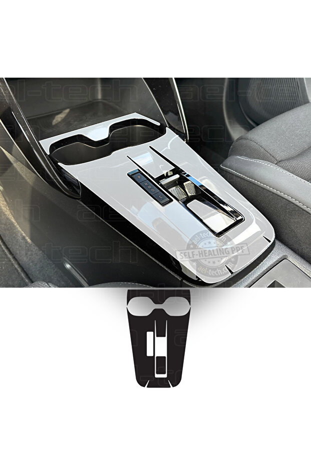 Citroen C3 Aircross and E-C3 Compatible Gear Shift Surround Piano Black Tpu Protector Set of 2 2025
