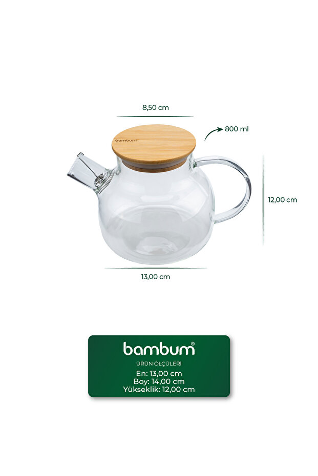 Taric Cam Demlik 800ml - 2