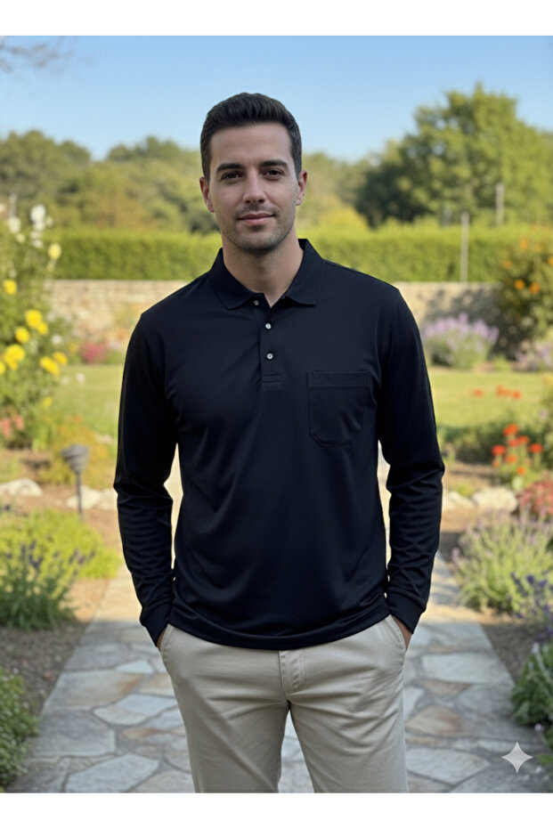 Collared Slim Dad Sweatshirt-Lfc