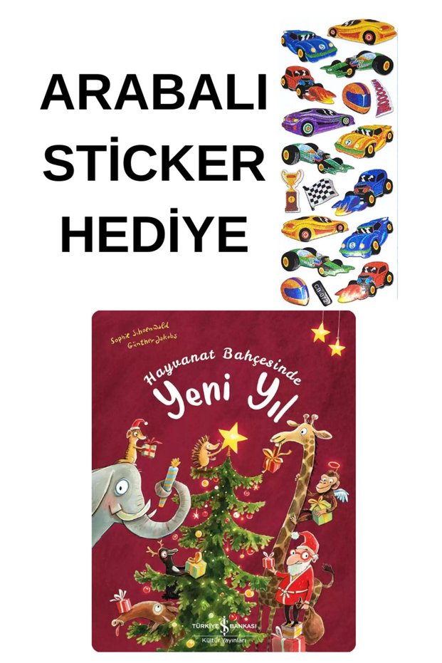 Car Sticker with Gift - Preschool Picture Books Tale - New Year at the Zoo