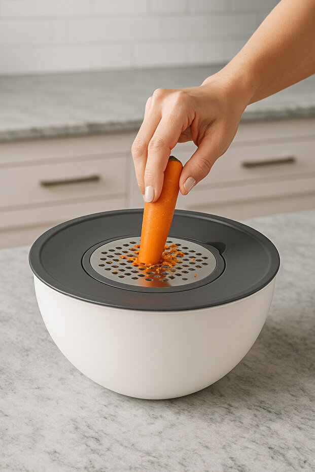 وعاء مطبخ متعدد الوظائف، وعاء للتقشير، وعاء للخلط، وعاء للتخزين - 1