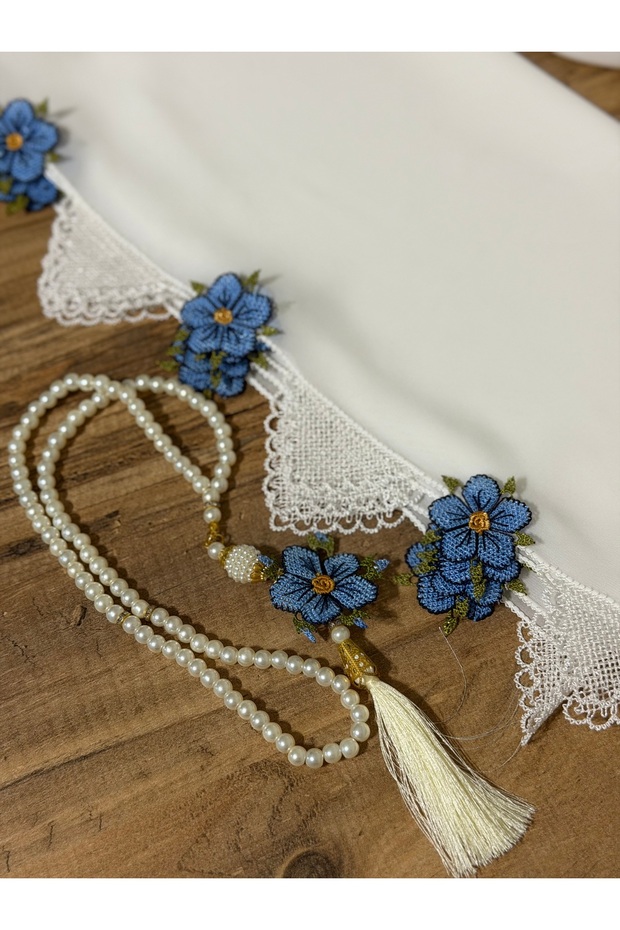 İğne oyası namaz başörtüsü - 7