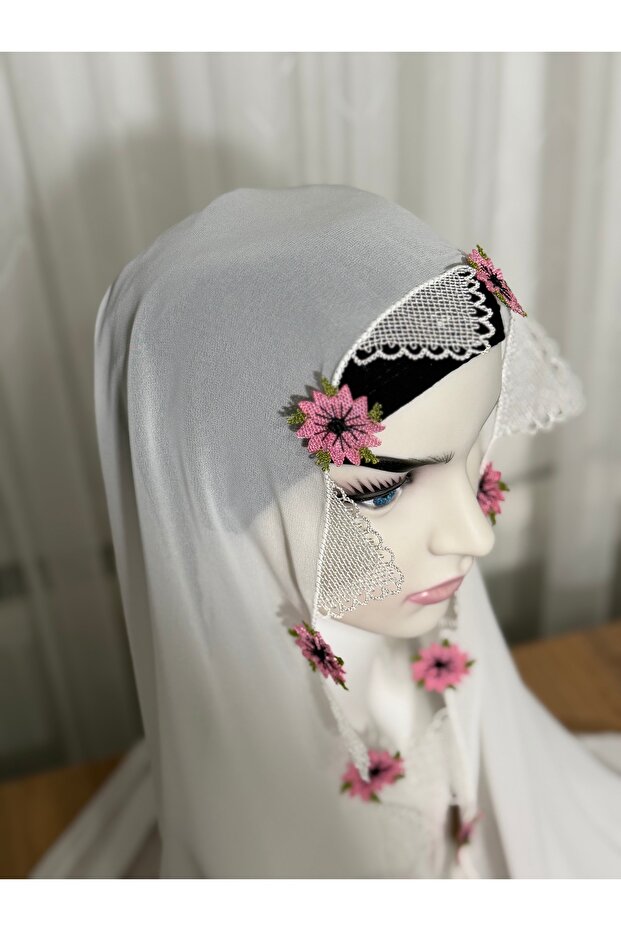 İğne oyası namaz başörtüsü - 3