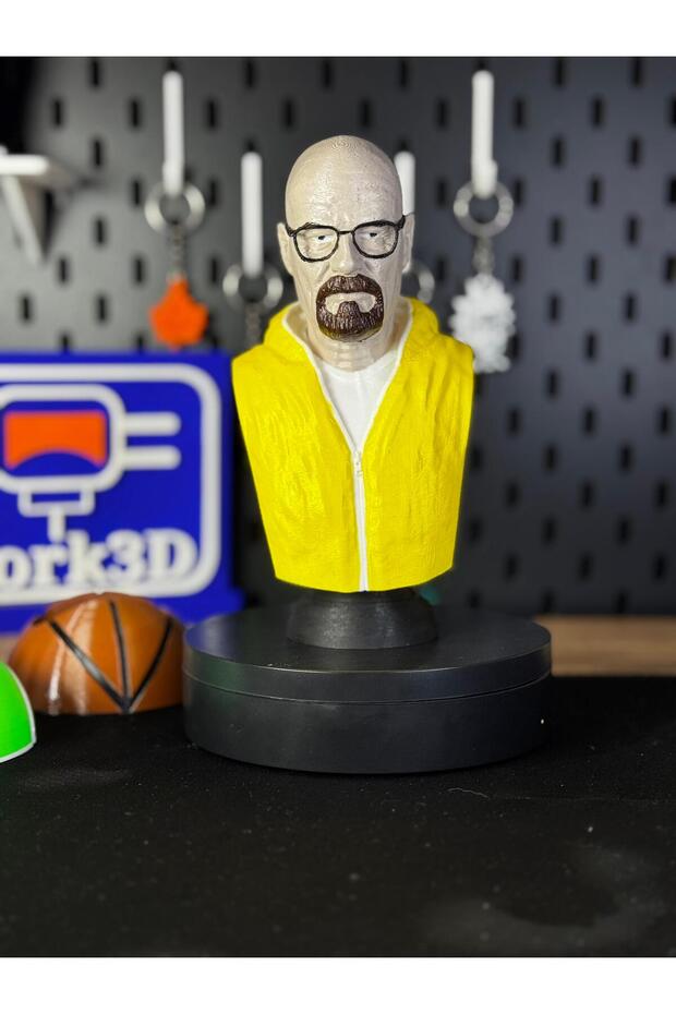 Walter White - Breaking Bad - Büst figür modeli 3d - 7