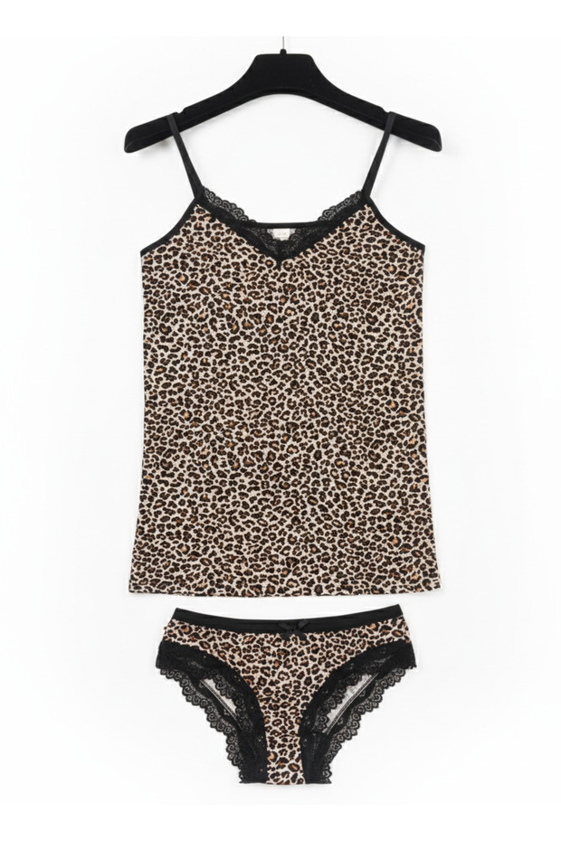 Women's Lace Undershirt Panty Slip Set