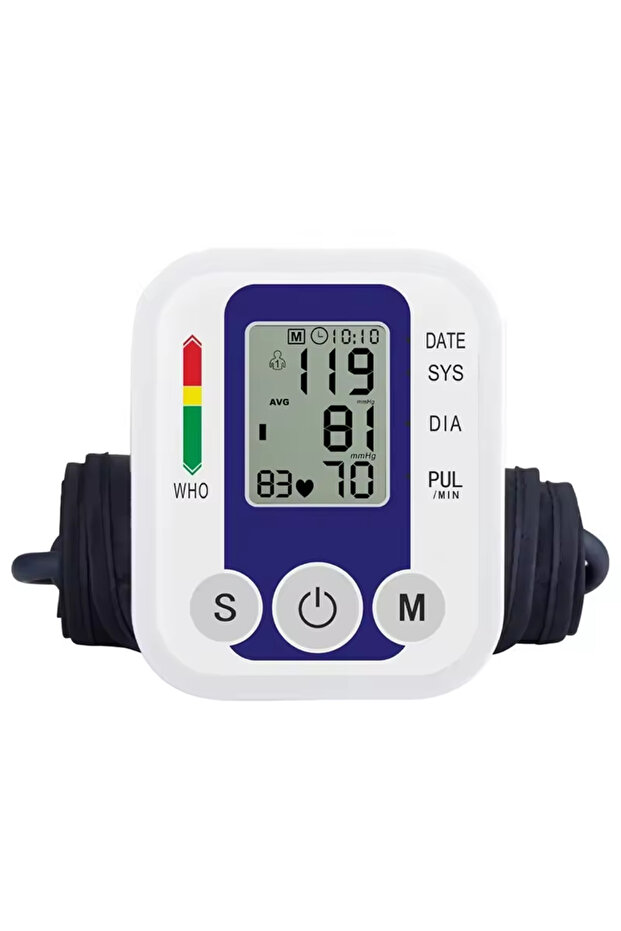 with USB Automatic Arm Blood Pressure Monitor with LED Display, Cuff & Pressure Sensor - 5