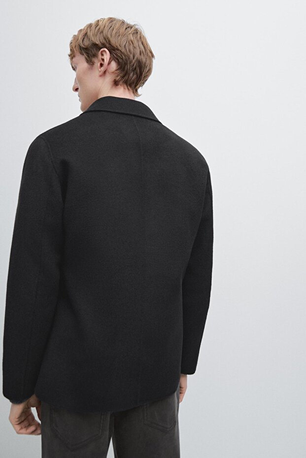 Double-knit wool blend jacket - 3