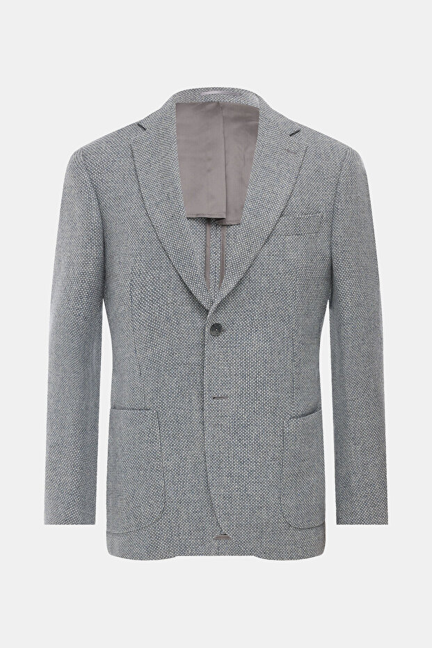 GRİ DÜĞMELİ CEKET - 1