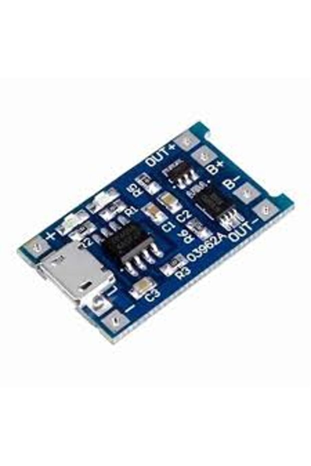 Tp4056 Akım Korumalı 1A Lipo Batarya Şarj Modülü (Micro Usb) - 1