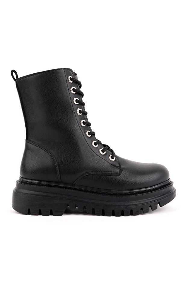 Women's Guaranteed Full Fur Inside Lightweight Sole Winter Waterproof Boots Black