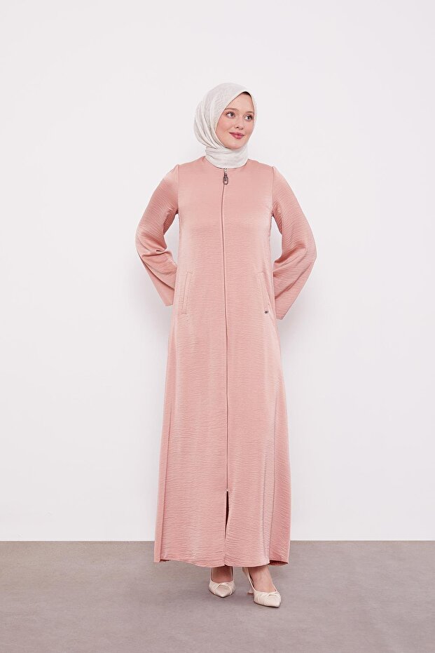 Pudra Bisiklet Yaka Basic Ferace - 1