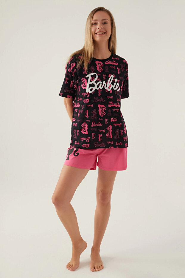 Comfortable Siyah Kadın Şort Takım - 2