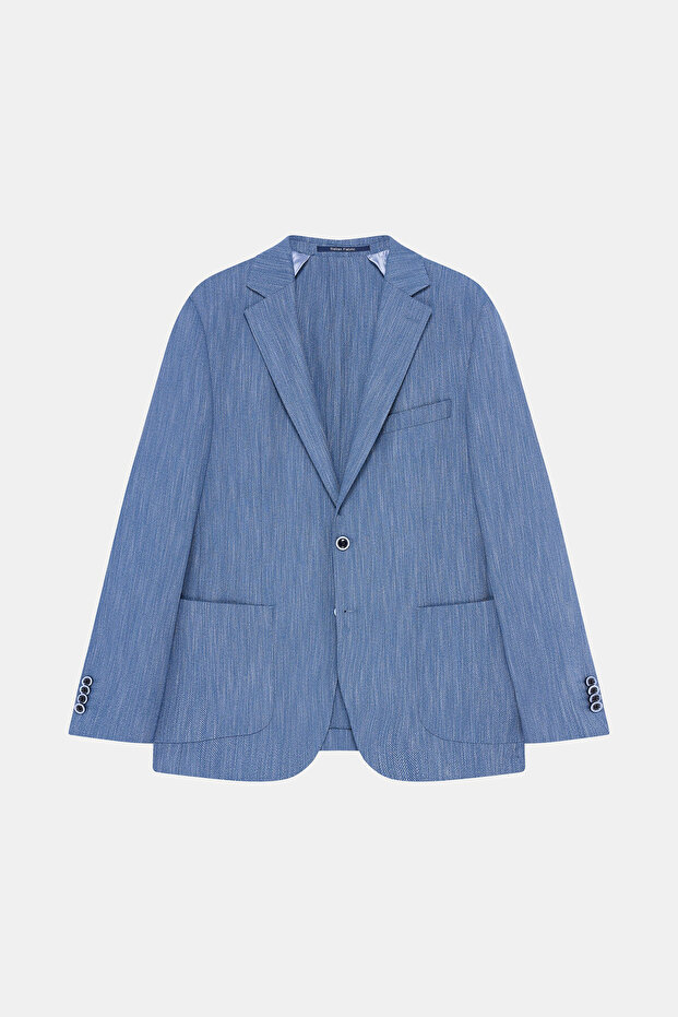 MAVİ DÜĞMELİ CEKET - 1