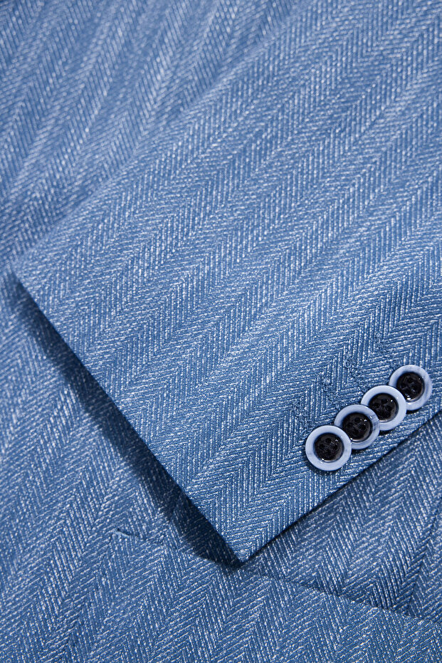 MAVİ DÜĞMELİ CEKET - 5