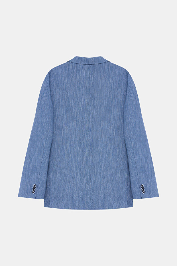 MAVİ DÜĞMELİ CEKET - 2