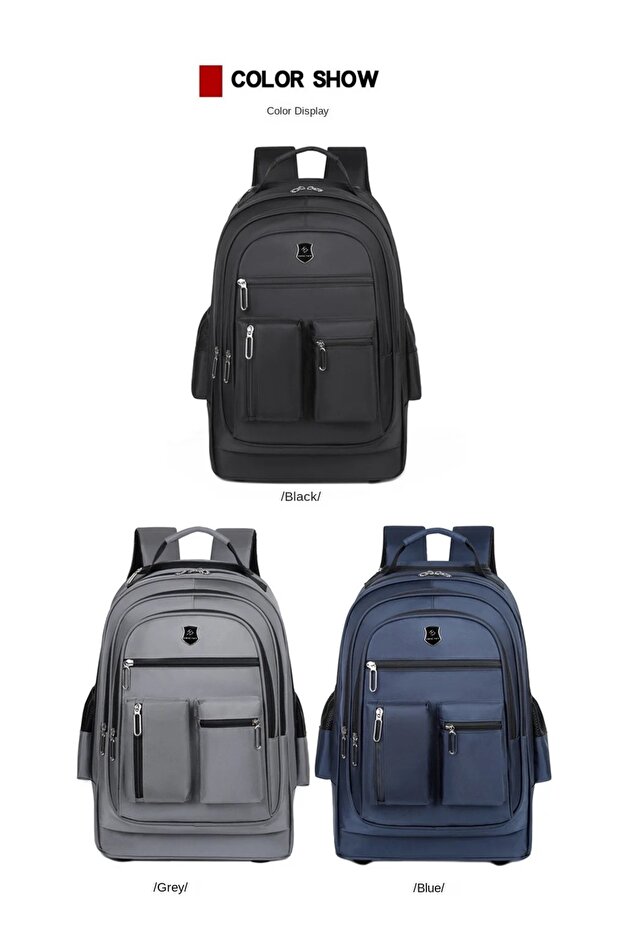 حقيبة ظهر متعددة الوظائف بعجلات عالمية - 6