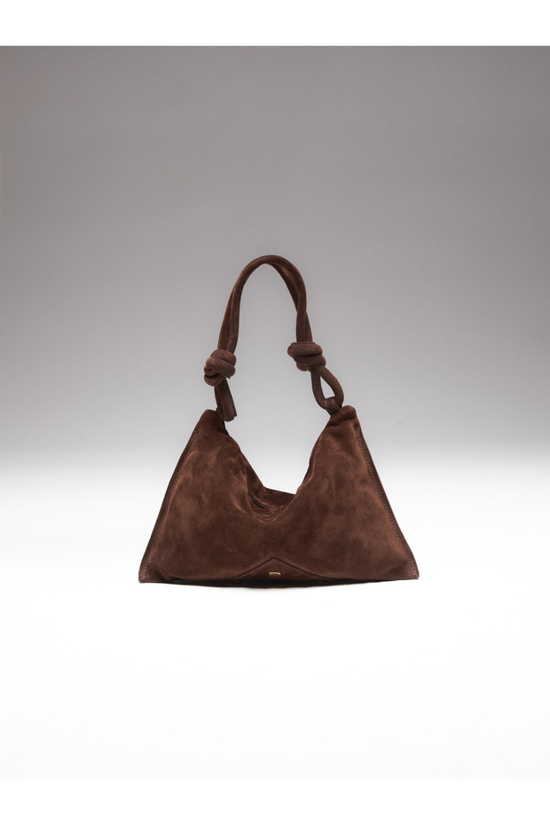 Küçük Boy Süet Çanta - 1