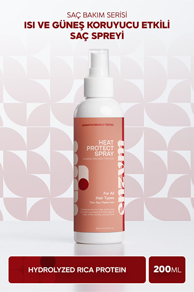 Isı Ve Güneş Koruyucu Etkili Saç Spreyi 200 ml (Keratin + Hidrolize Pirinç Proteini) - 1