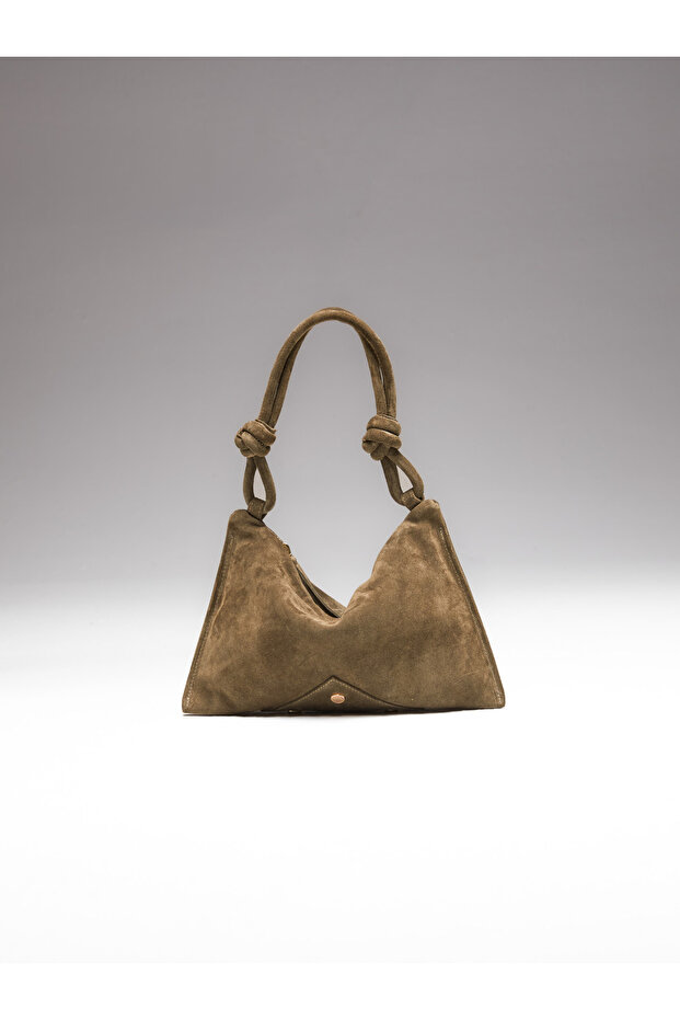 Küçük Boy Süet Çanta - 1