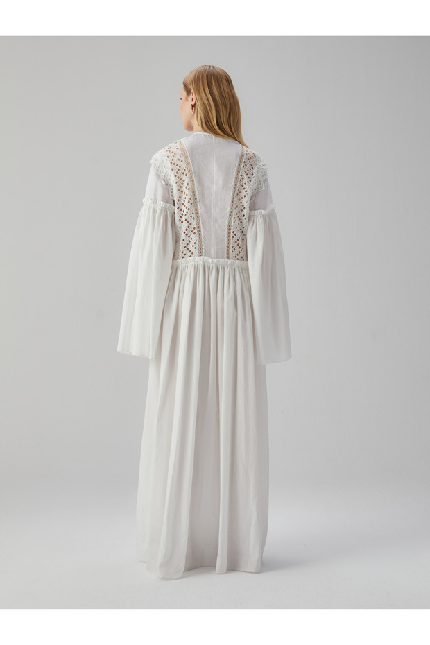 Uzun Pamuklu Elbise - 4