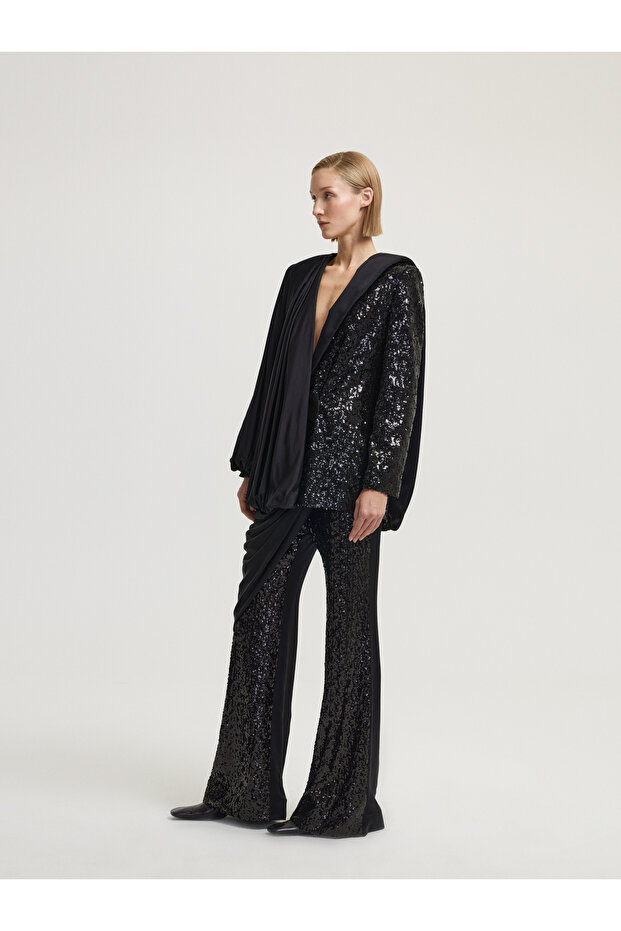Payetli Çift Tasarım Ceket - 3