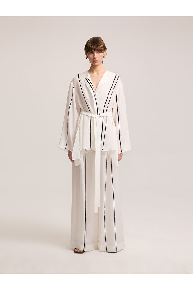 Şerit Biye Detaylı Ceket - 4