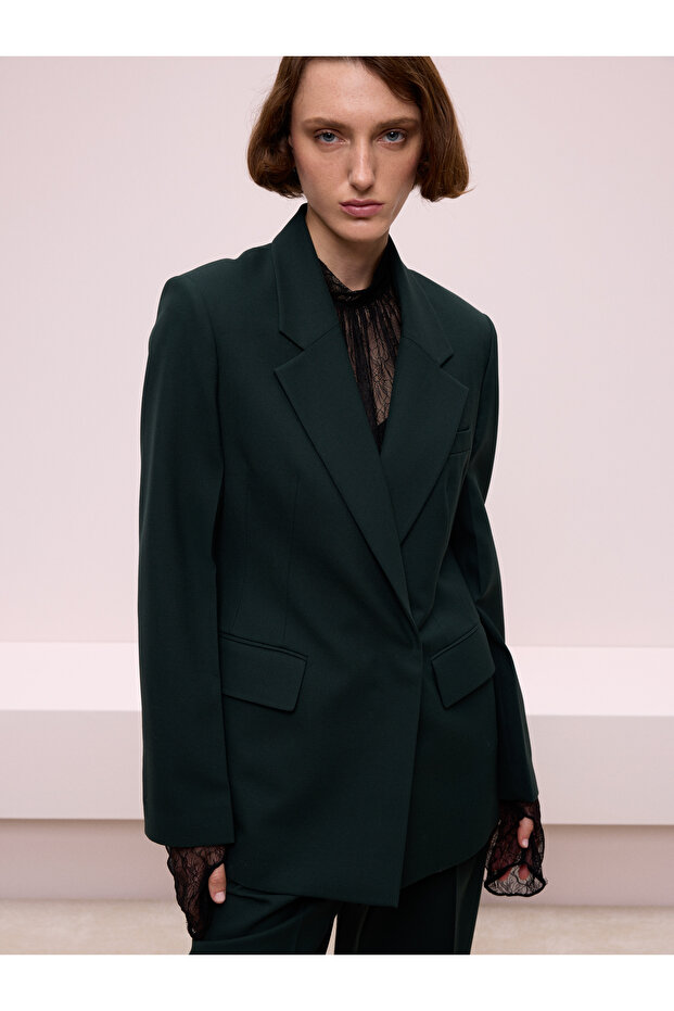 Koyu Yeşil Ceket - 5