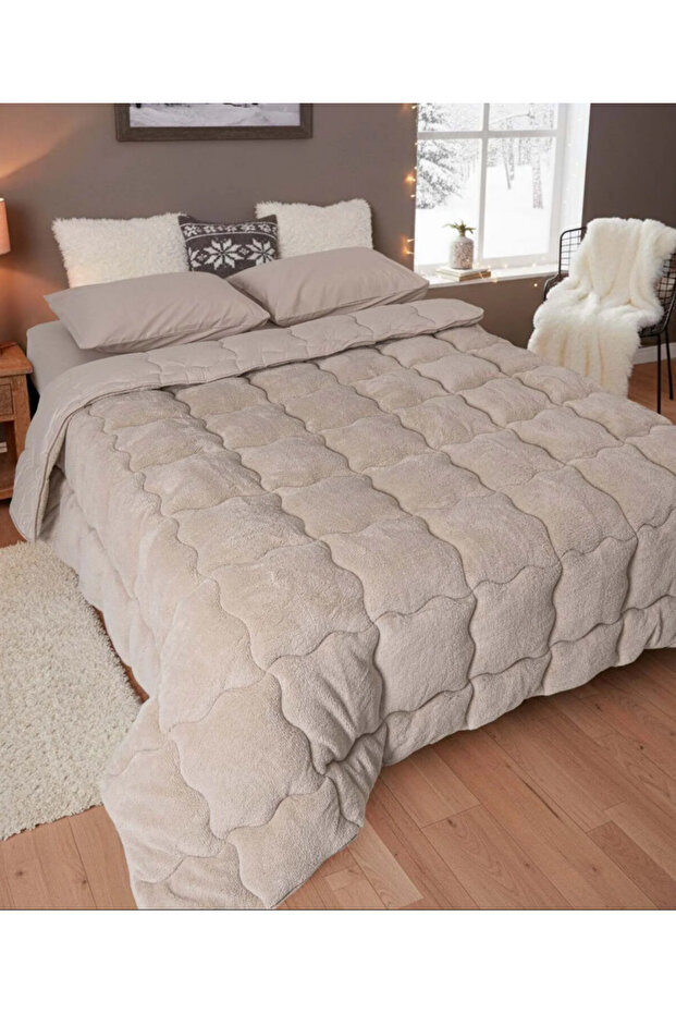 Sherpa Tek Kişilik Comforter Set - 3