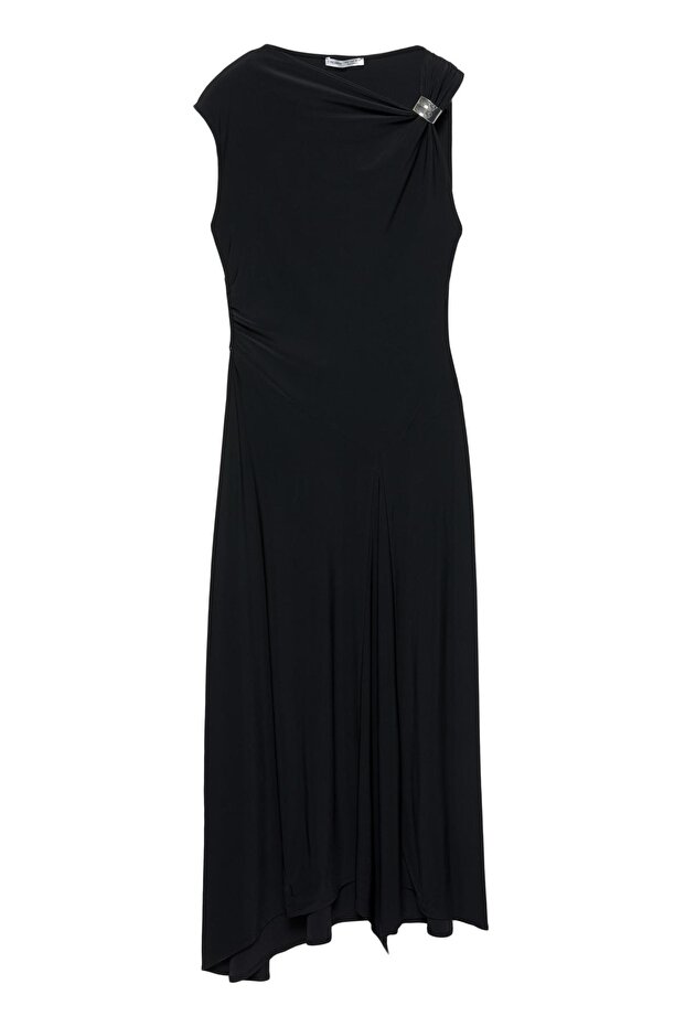 Midi tokalı elbise - 4