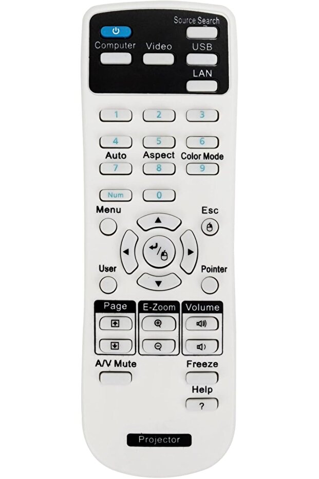 Universal Projector Remote Control Compatible for Epson - 1