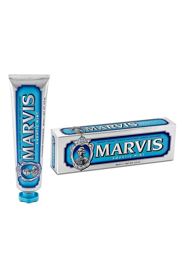 Marvis Aquatic Mint Italian Whitening Toothpaste 85ml (Original By Sky Shine FZE)