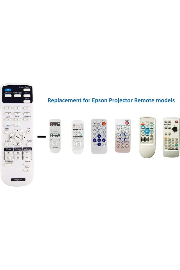 Projector Remote Control Compatible with Epson Projector - 1