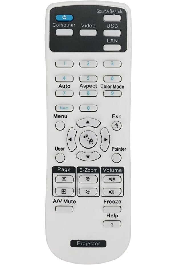 Universal Projector Remote Control Compatible for Epson - 4