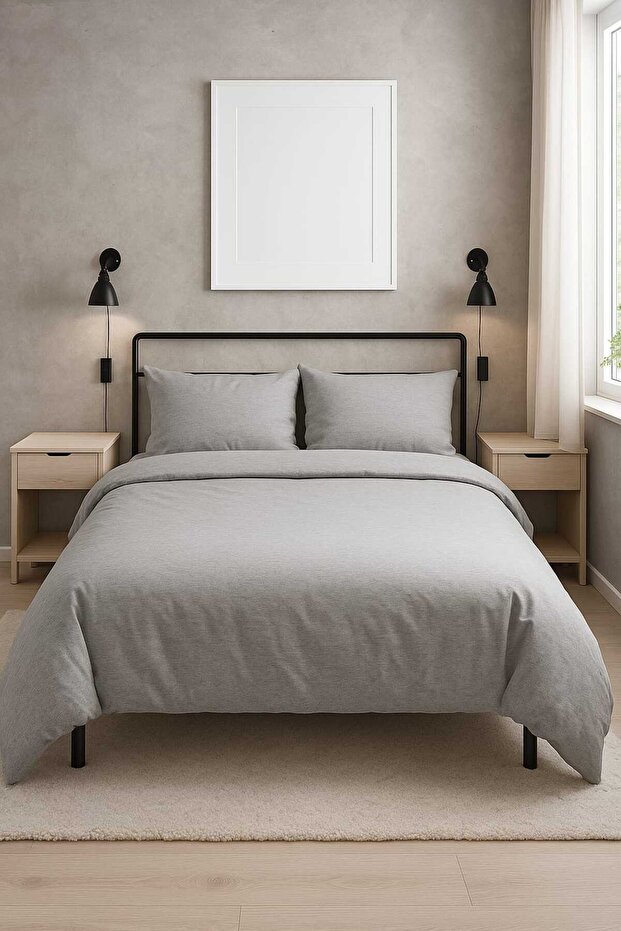 King Size Elastic Sheet Duvet Cover Set