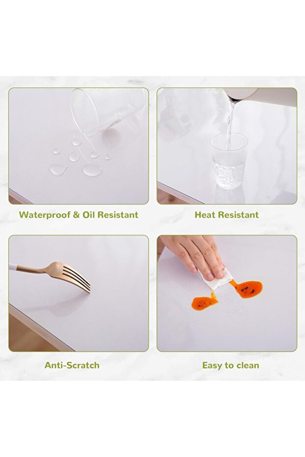 Transparent Table Cover Protector - 4