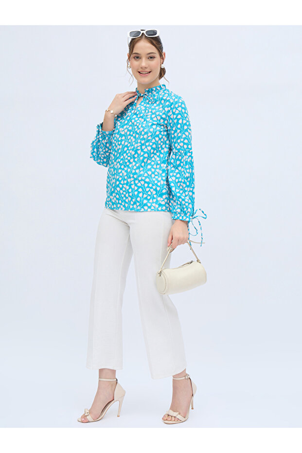 All Over Print Long Sleeve Top