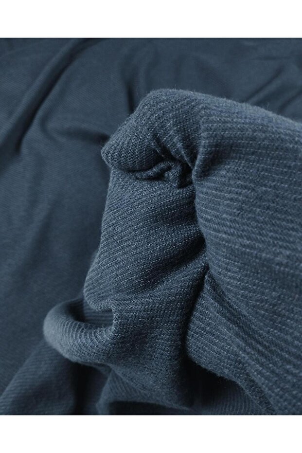 Navy Blue Color Knitted Width: 140 cm