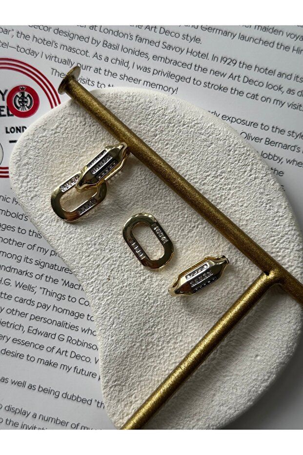 İthal Gold Carries Küpe - 5